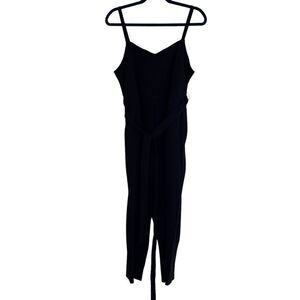Torrid Black Sleeveless Ponte Knit Self Tie Jumpsuit 2X